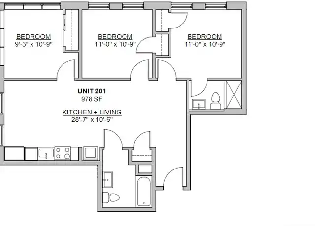 Property at 2616 W Girard Ave Unit 201, Philadelphia, PA, 19130, 3 beds, 2 baths, [object Object]