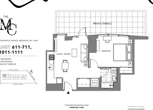 Property at 1100 Myrtle Ave Unit 711, Brooklyn, NY, 11206, 1 bed, 1 bath, [object Object]