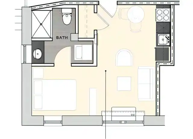 Property at 541 S 24th St Unit S-105, Omaha, NE, 68102, 0 beds, 1 bath, [object Object]