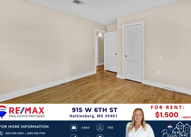 Property at 915 W 6th St, Hattiesburg, MS, 39401, 3 beds, 1 bath, [object Object]
