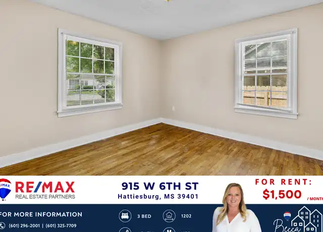 Property at 915 W 6th St, Hattiesburg, MS, 39401, 3 beds, 1 bath, [object Object]