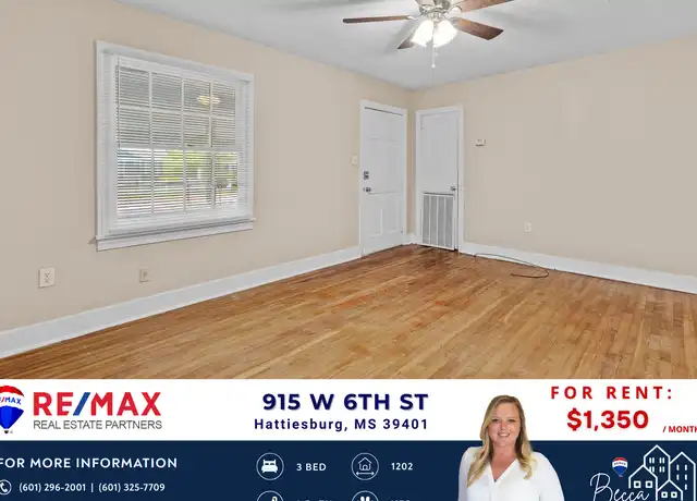 Property at 915 W 6th St, Hattiesburg, MS, 39401, 3 beds, 2 baths, [object Object]