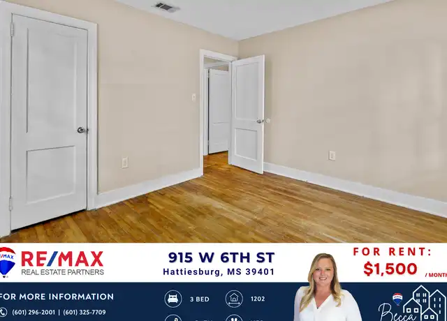 Property at 915 W 6th St, Hattiesburg, MS, 39401, 3 beds, 1 bath, [object Object]