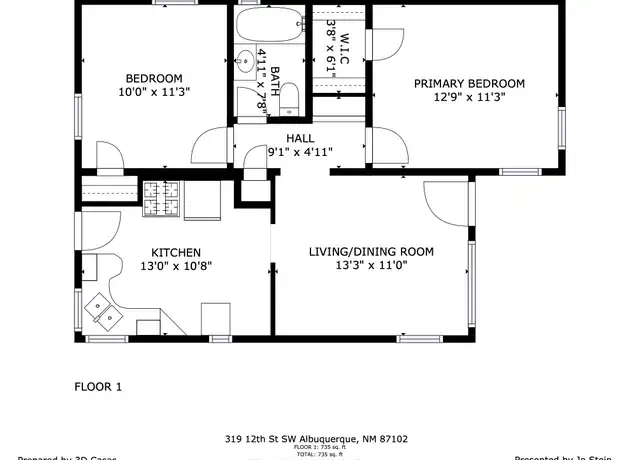 Property at 319 12th St SW, Albuquerque, NM, 87102, 2 beds, 1 bath, [object Object]