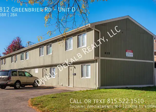Property at 812 Greenbrier Rd Unit D, DeKalb, IL, 60115, 3 beds, 1.5 baths, [object Object]