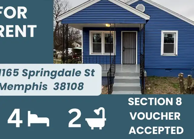 Property at 1165 Springdale St, Memphis, TN, 38108, 4 beds, 2 baths, [object Object]