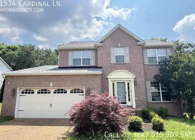 Property at 1534 Cardinal Ln, Mount Juliet, TN, 37122, 4 beds, 2.5 baths, [object Object]