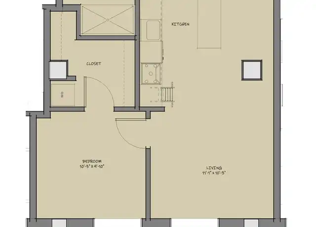Property at 131 S Barstow St Unit 503, Eau Claire, WI, 54701, 1 bed, 1 bath, [object Object]