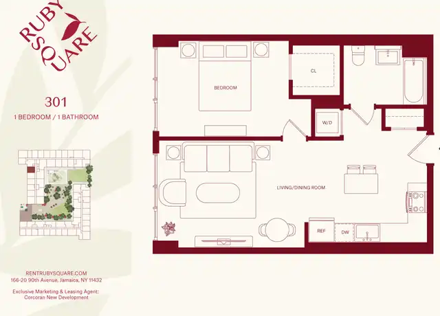 Property at 166-08 90th Ave Unit 1104, Jamaica, NY, 11432, 1 bed, 1 bath, [object Object]