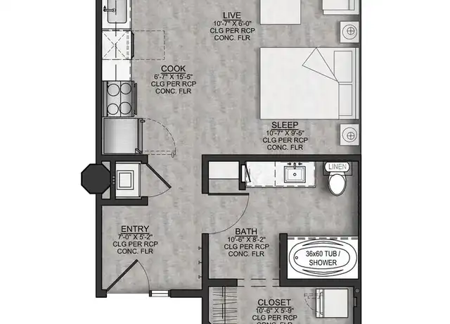Property at 701 E 2nd St N Unit 302, Wichita, KS, 67202, 2 beds, 2 baths, [object Object]