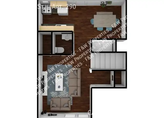 Property at 1001 E Rich St Apt 290, Columbus, OH, 43205, 3 beds, 1.5 baths, [object Object]
