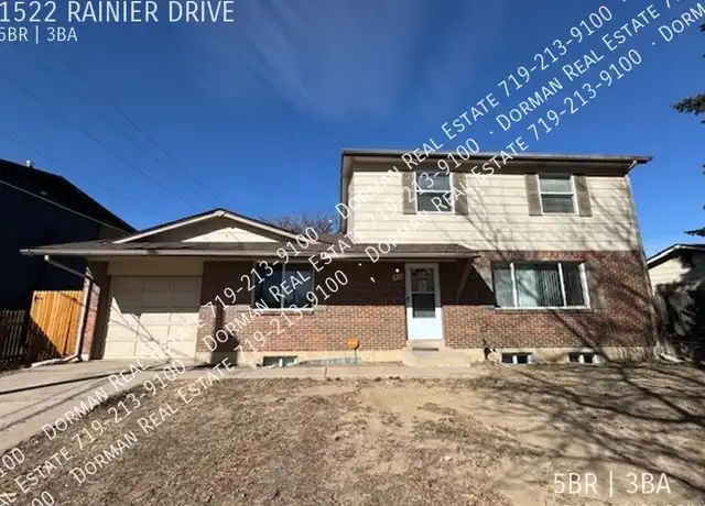 Property at 1522 Rainier Dr, Colorado Springs, CO, 80910, 5 beds, 2.5 baths, [object Object]