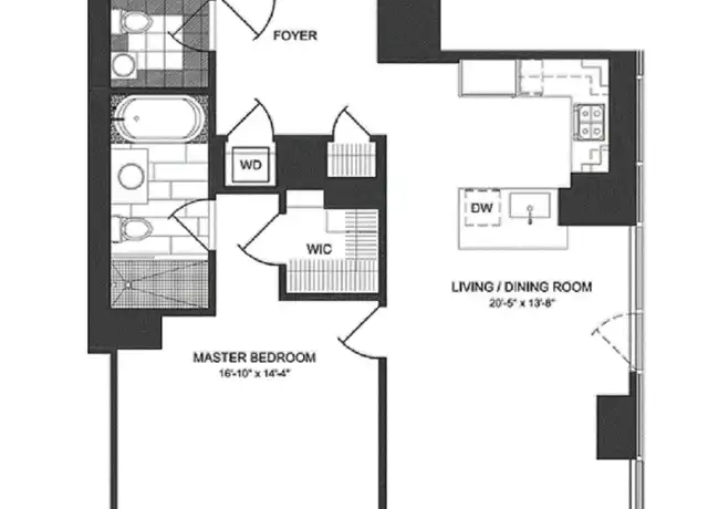 Property at 247 W 46th St #1104, New York, NY, 10036, 1 bed, 1.5 baths, [object Object]