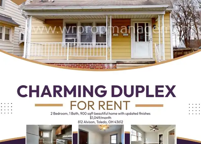Property at 812 Alvison Rd Unit 1, Toledo, OH, 43612, 2 beds, 1 bath, [object Object]