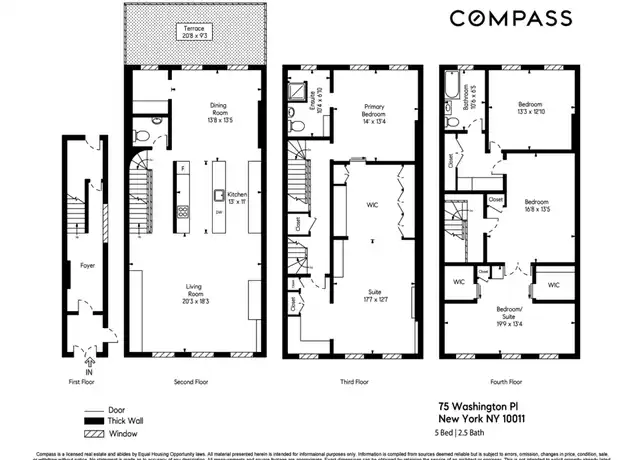 Property at 75 Washington Pl Unit TRIPLEX, New York, NY, 10011, 4 beds, 2.5 baths, [object Object]
