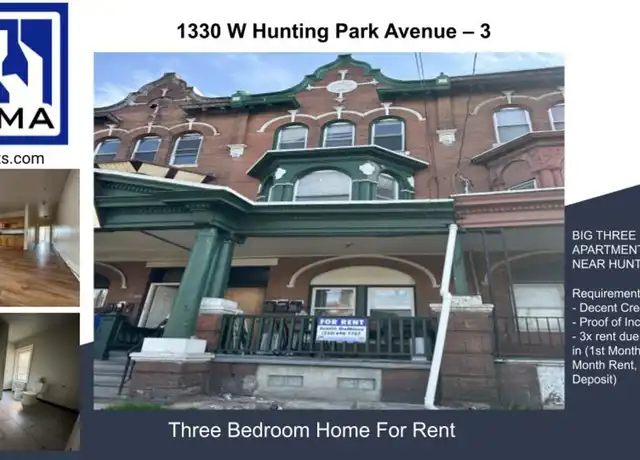 Property at 1330 W Hunting Park Ave Unit 3, Philadelphia, PA, 19140, 3 beds, 1 bath, [object Object]