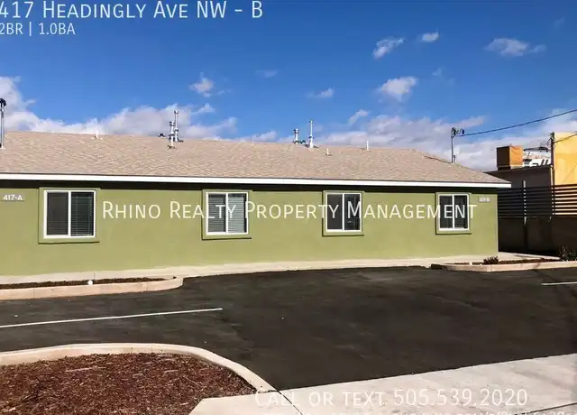 Property at 417 Headingly Ave NW Unit B, Albuquerque, NM, 87107, 2 beds, 1 bath, [object Object]