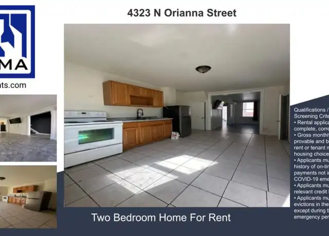 Property at 4323 N Orianna St, Philadelphia, PA, 19140, 2 beds, 1 bath, [object Object]