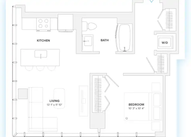 Property at 730 N Milwaukee Ave Unit 1903, Chicago, IL, 60642, 1 bed, 1 bath, [object Object]