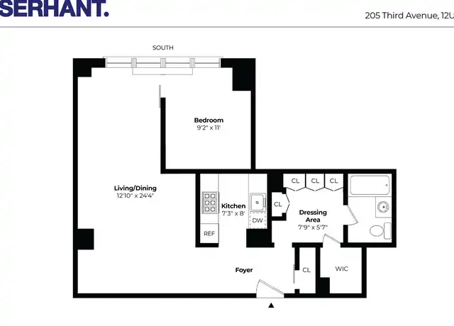 Property at 205 3rd Ave Unit 12U, New York, NY, 10003, 1 bed, 1 bath, [object Object]