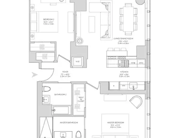 Property at 252 South St Unit 10L, New York, NY, 10002, 2 beds, 2 baths, [object Object]