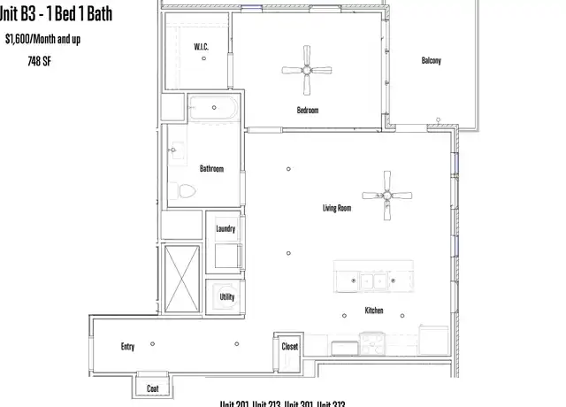 Property at 110 SW Market St Unit 301, Lee's Summit, MO, 64063, 1 bed, 1 bath, [object Object]