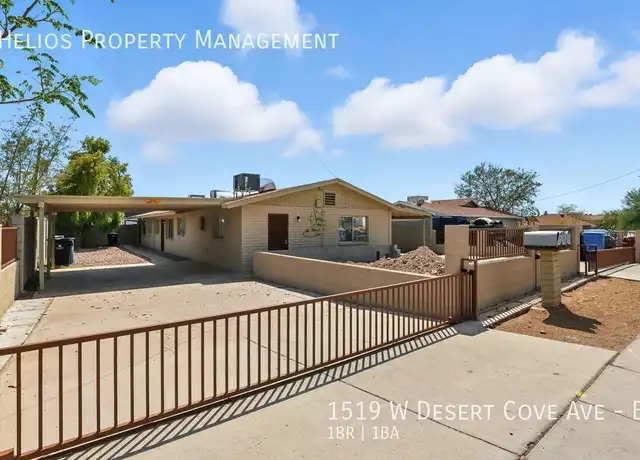 Property at 1519 W Desert Cove Ave Unit B, Phoenix, AZ, 85029, 1 bed, 1 bath, [object Object]