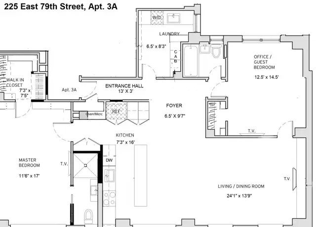 Property at 225 E 79th St Unit 3A, New York, NY, 10075, 2 beds, 2 baths, [object Object]
