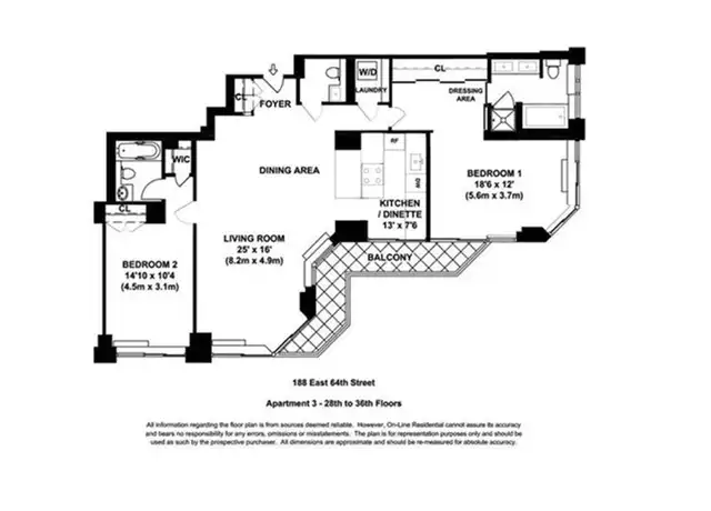 Property at 188 E 64th St #2903, New York, NY, 10065, 2 beds, 2.5 baths, [object Object]