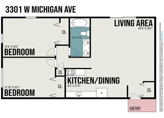 Property at 3301 W Michigan Ave, Kalamazoo, MI, 49006, 2 beds, 1 bath, [object Object]