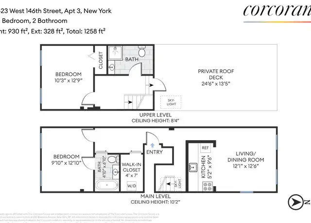 Property at 423 W 146th St Unit 3, New York, NY, 10031, 2 beds, 2 baths, [object Object]