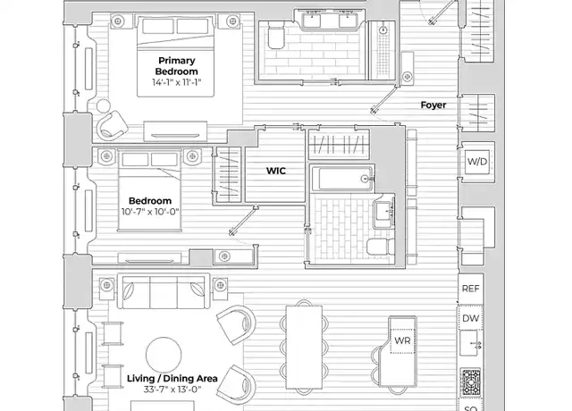 Property at 110 Charlton St Unit 8A, New York, NY, 10014, 2 beds, 2 baths, [object Object]