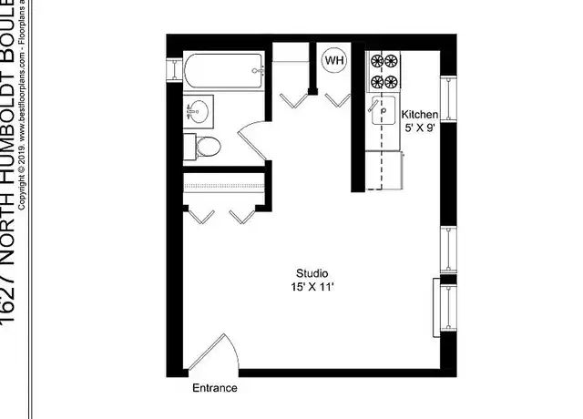 Property at 1627 Humboldt - 1627 N Humboldt Blvd, Chicago, IL, 60647, 0-1 beds, 1 bath, Contact for Price