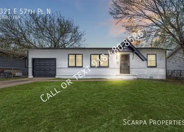 Property at 321 E 57th Pl N, Tulsa, OK, 74126, 3 beds, 1 bath, [object Object]