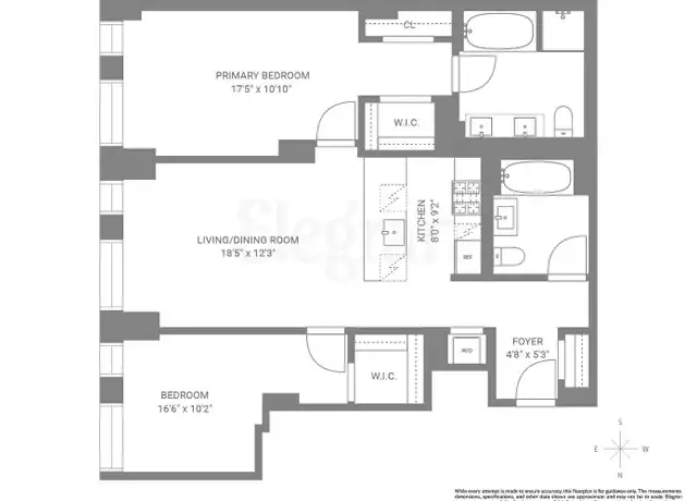 Property at 160 E 22nd St Unit 5D, New York, NY, 10010, 2 beds, 2 baths, [object Object]