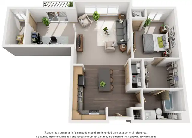 Property at 1550 Rivers Bnd, Milwaukee, WI, 53226, 1 bed, 1 bath, [object Object]