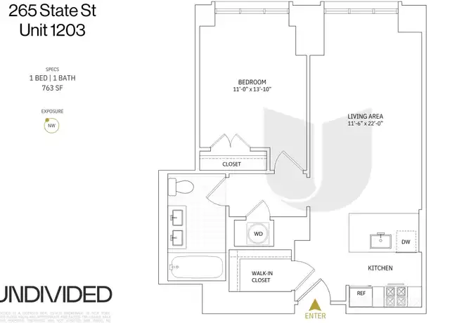Property at 265 State St #1203, Brooklyn, NY, 11201, 1 bed, 1 bath, [object Object]
