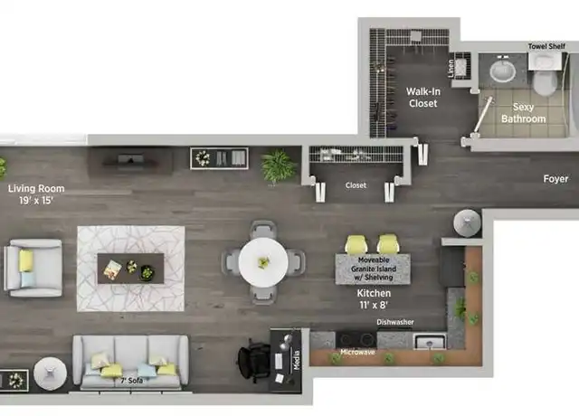 Property at 860 N Dewitt Pl Unit 1904, Chicago, IL, 60611, 0 beds, 1 bath, [object Object]