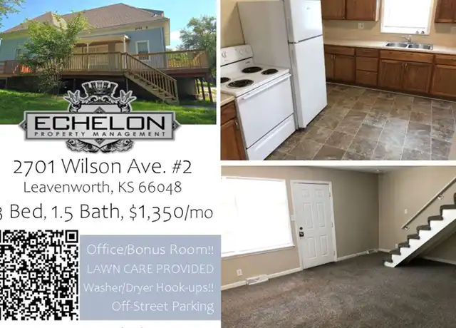 Property at 2701 Wilson Ave Unit 2, Leavenworth, KS, 66048, 3 beds, 1.5 baths, [object Object]