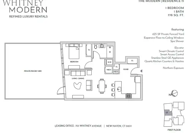 Property at 703 Whitney Ave Unit 15, New Haven, CT, 06511, 1 bed, 1 bath, [object Object]