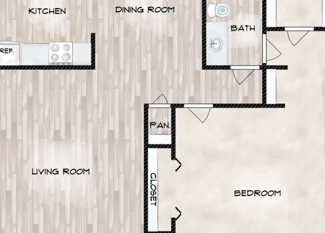 Property at 3540 N Camp Creek Pkwy SW Unit P02, Atlanta, GA, 30331, 1 bed, 1 bath, [object Object]