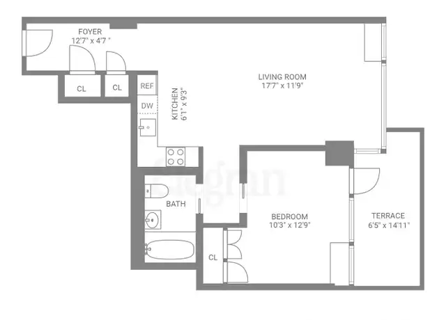 Property at 425 E 13th St Unit 6H, New York, NY, 10009, 1 bed, 1.5 baths, [object Object]