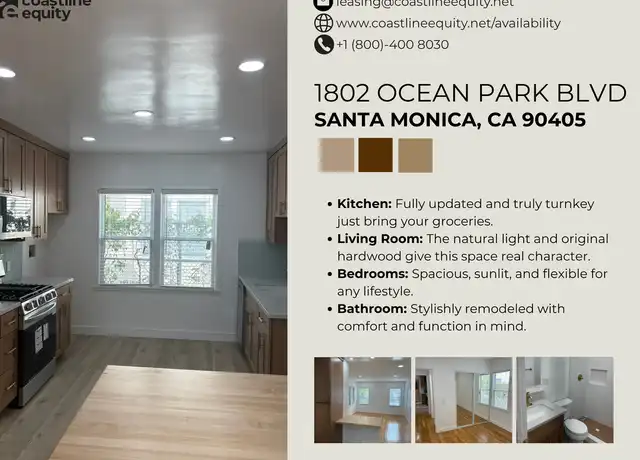 Property at 1802 Ocean Park Blvd Unit B, Santa Monica, CA, 90405, 2 beds, 1 bath, [object Object]