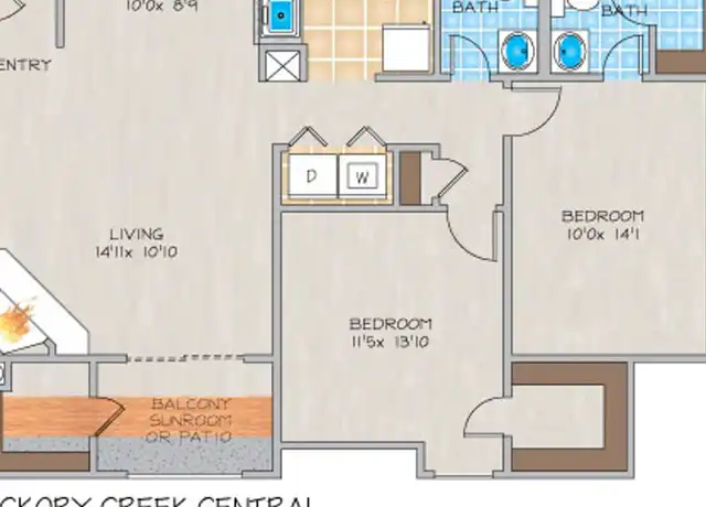 Property at 5819 Hickory Creek Rd Unit 326, Elmwood, LA, 70123, 1 bed, 1 bath, [object Object]