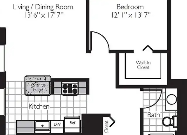 Property at 400 E South Water St Unit 715, Chicago, IL, 60601, 1 bed, 1 bath, [object Object]