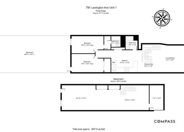 Property at 791 Lexington Ave #1, Brooklyn, NY, 11221, 2 beds, 2 baths, [object Object]