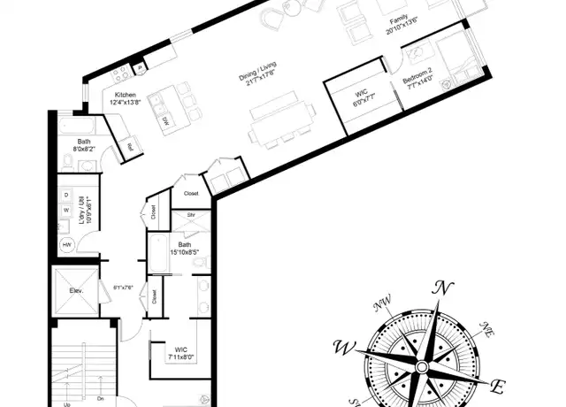 Property at 228 W Broadway Unit 3, New York, NY, 10013, 2 beds, 2 baths, [object Object]