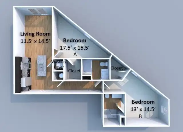 Property at 200 S 4th St Unit 429 2Bed/2Bath, Lafayette, IN, 47901, 2 beds, 2 baths, [object Object]