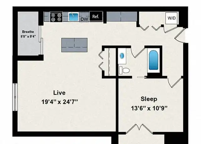 Property at 1241 W Jackson Blvd Unit 2-0415, Chicago, IL, 60607, 1 bed, 1 bath, [object Object]