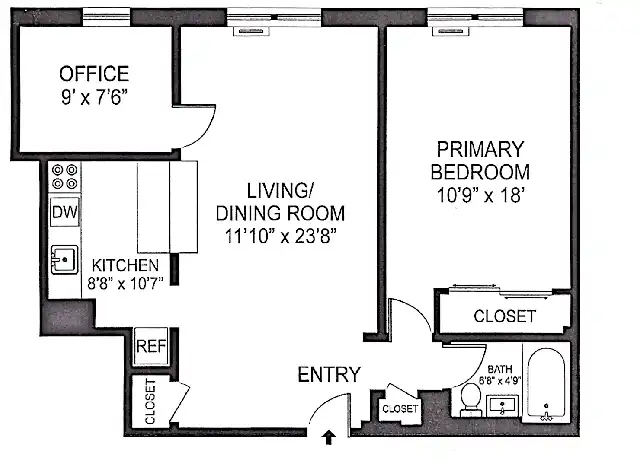 Property at 45 Overlook Ter Unit 6H, New York, NY, 10033, 1 bed, 1 bath, [object Object]